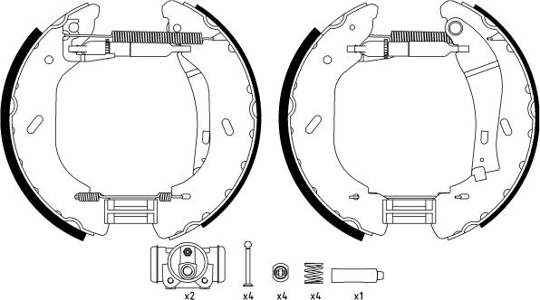 Textar 84058600 - Bremžu loku komplekts www.autospares.lv