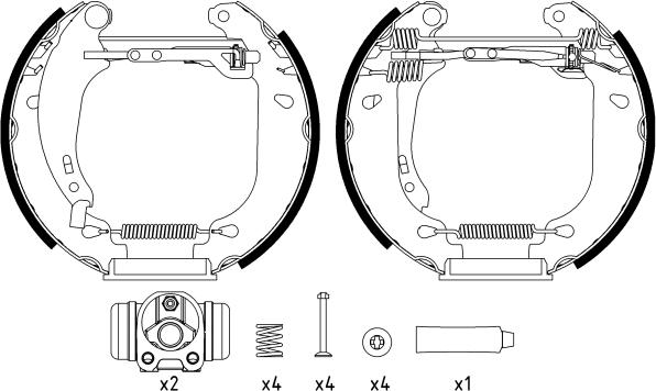 Textar 84053700 - Bremžu loku komplekts autospares.lv