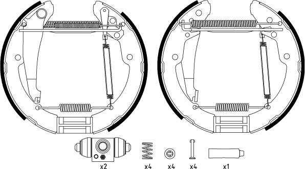 Textar 84052402 - Bremžu loku komplekts autospares.lv