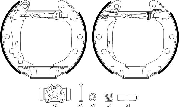 Textar 84052701 - Bremžu loku komplekts www.autospares.lv