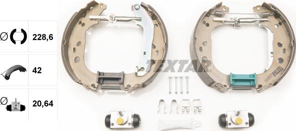 Textar 84064900 - Bremžu loku komplekts www.autospares.lv