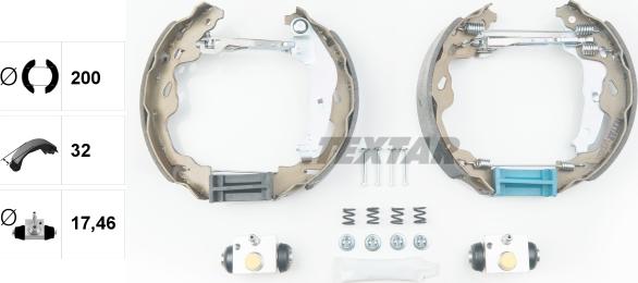 Textar 84064501 - Bremžu loku komplekts autospares.lv