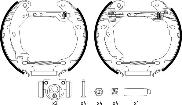 Textar 84064600 - Bremžu loku komplekts autospares.lv