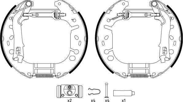 Textar 84065402 - Bremžu loku komplekts autospares.lv