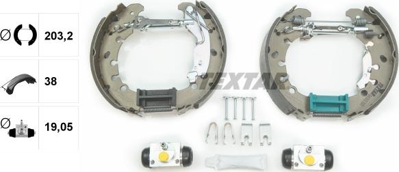 Textar 84065300 - Bremžu loku komplekts autospares.lv