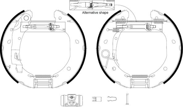 Textar 84060900 - Bremžu loku komplekts www.autospares.lv