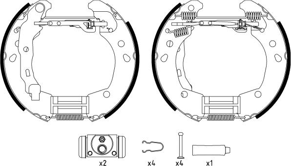 Textar 84062600 - Bremžu loku komplekts www.autospares.lv