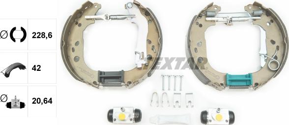 Textar 84062000 - Bremžu loku komplekts autospares.lv