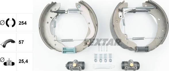 Textar 84015700 - Bremžu loku komplekts autospares.lv