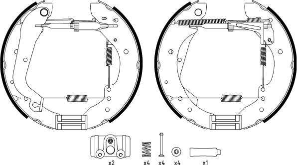 Textar 84015700 - Bremžu loku komplekts autospares.lv