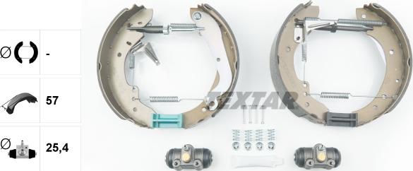 Textar 84030600 - Bremžu loku komplekts autospares.lv