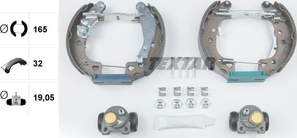 Textar 84038002 - Bremžu loku komplekts www.autospares.lv