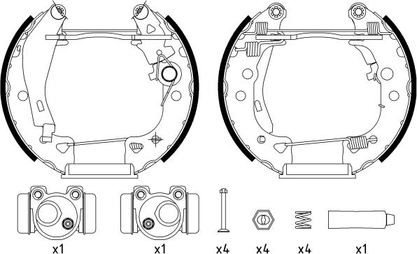 Textar 84038002 - Bremžu loku komplekts www.autospares.lv