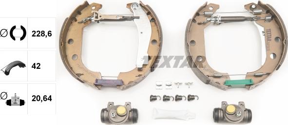 Textar 84038100 - Bremžu loku komplekts www.autospares.lv