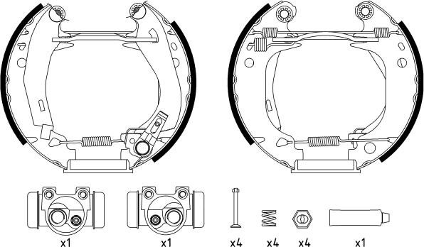 Textar 84038204 - Brake Shoe Set www.autospares.lv