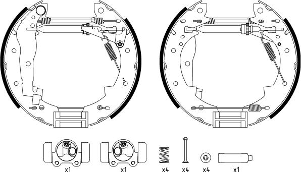 Textar 84033800 - Bremžu loku komplekts www.autospares.lv