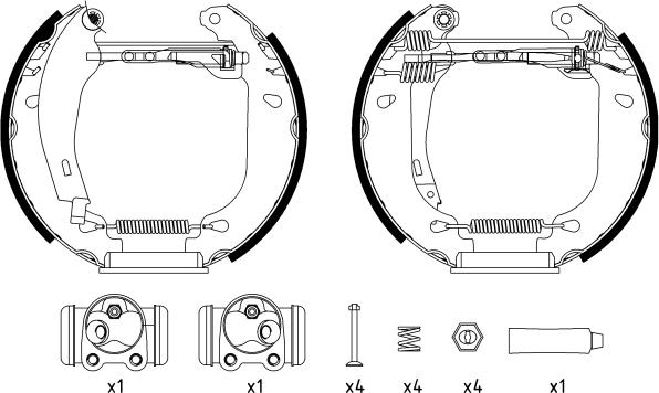 Textar 84037401 - Bremžu loku komplekts autospares.lv