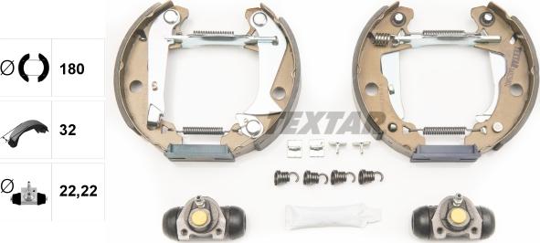 Textar 84029402 - Bremžu loku komplekts www.autospares.lv