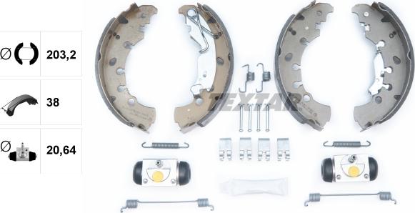 Textar 83065300 - Bremžu loku komplekts www.autospares.lv