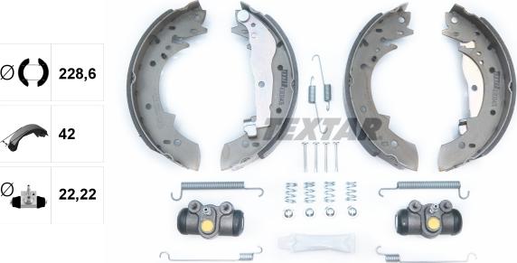 Textar 83030405 - Bremžu loku komplekts www.autospares.lv