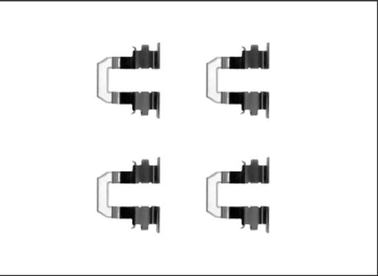 Textar 82540300 - Accessory Kit for disc brake Pads www.autospares.lv