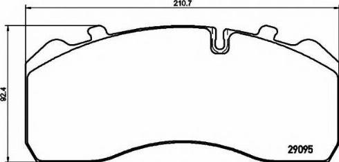 Textar 2909571 - Brake Pad Set, disc brake www.autospares.lv