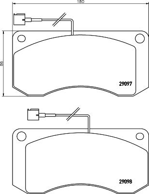 Textar 2909702 - Bremžu uzliku kompl., Disku bremzes www.autospares.lv