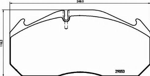 Textar 2905370 - Brake Pad Set, disc brake www.autospares.lv