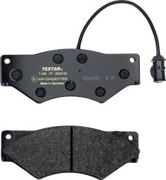 Textar 2900102 - Brake Pad Set, disc brake www.autospares.lv