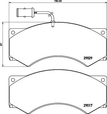 Textar 29029xx - Bremžu uzliku kompl., Disku bremzes www.autospares.lv