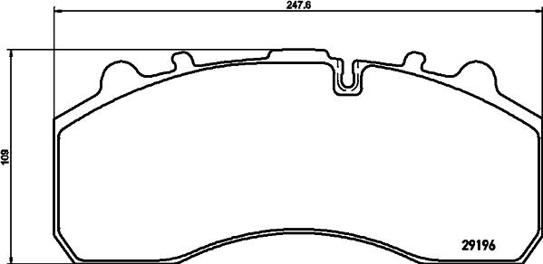 Textar 2919601 - Brake Pad Set, disc brake www.autospares.lv