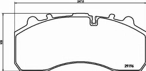 Textar 2919670 - Brake Pad Set, disc brake www.autospares.lv