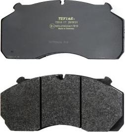 Textar 2915001 - Bremžu uzliku kompl., Disku bremzes www.autospares.lv