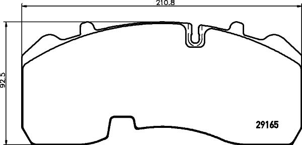 Textar 2916504 - Brake Pad Set, disc brake www.autospares.lv