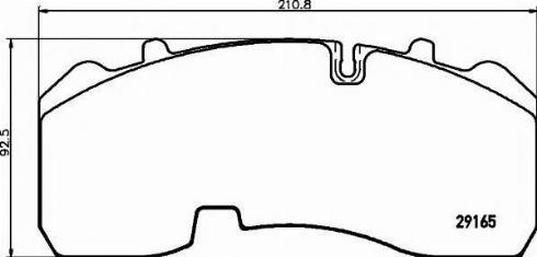 Textar 2916570 - Brake Pad Set, disc brake www.autospares.lv