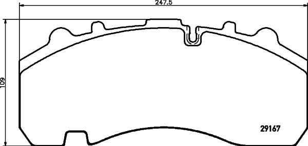 Textar 2927001 - Brake Pad Set, disc brake www.autospares.lv