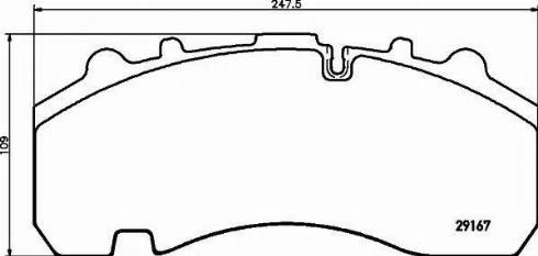 Textar 2916770 - Brake Pad Set, disc brake www.autospares.lv