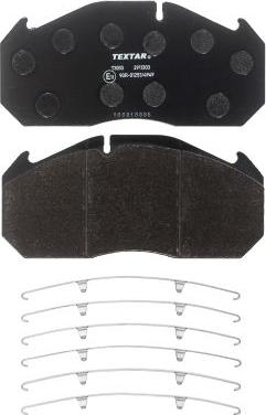 Textar 2911303 - Brake Pad Set, disc brake www.autospares.lv