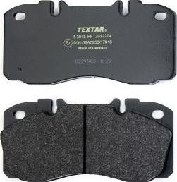 Textar 2912204 - Bremžu uzliku kompl., Disku bremzes www.autospares.lv