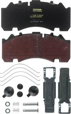 Textar 2930701 - Brake Pad Set, disc brake www.autospares.lv