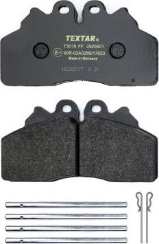 Textar 2925601 - Brake Pad Set, disc brake www.autospares.lv