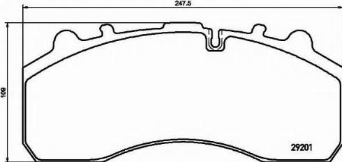 Textar 2920170 - Brake Pad Set, disc brake www.autospares.lv