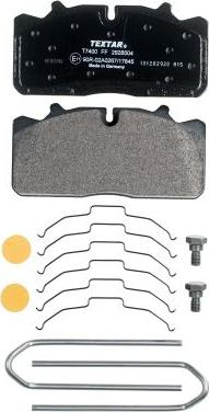 Textar 2928504 - Brake Pad Set, disc brake www.autospares.lv