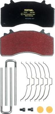 Textar 2927901 - Brake Pad Set, disc brake www.autospares.lv