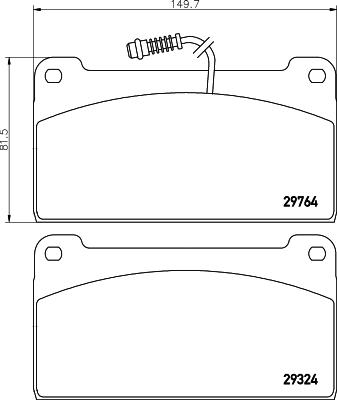 Textar 2976401 - Bremžu uzliku kompl., Disku bremzes www.autospares.lv