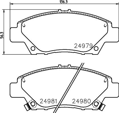 Textar 2497903 - Bremžu uzliku kompl., Disku bremzes www.autospares.lv