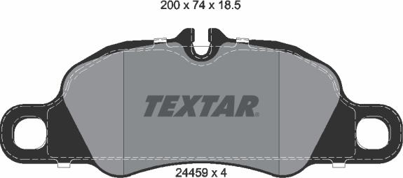 Textar 2445901 - Bremžu uzliku kompl., Disku bremzes www.autospares.lv