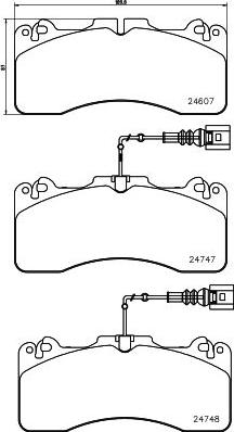 Textar 2460702 - Bremžu uzliku kompl., Disku bremzes www.autospares.lv