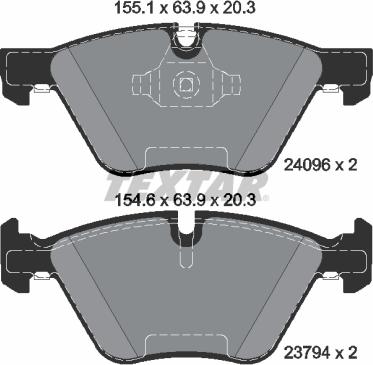 Textar 2409681 - Тормозные колодки, дисковые, комплект www.autospares.lv