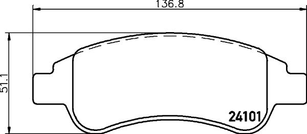 Textar 2410103 - Brake Pad Set, disc brake www.autospares.lv